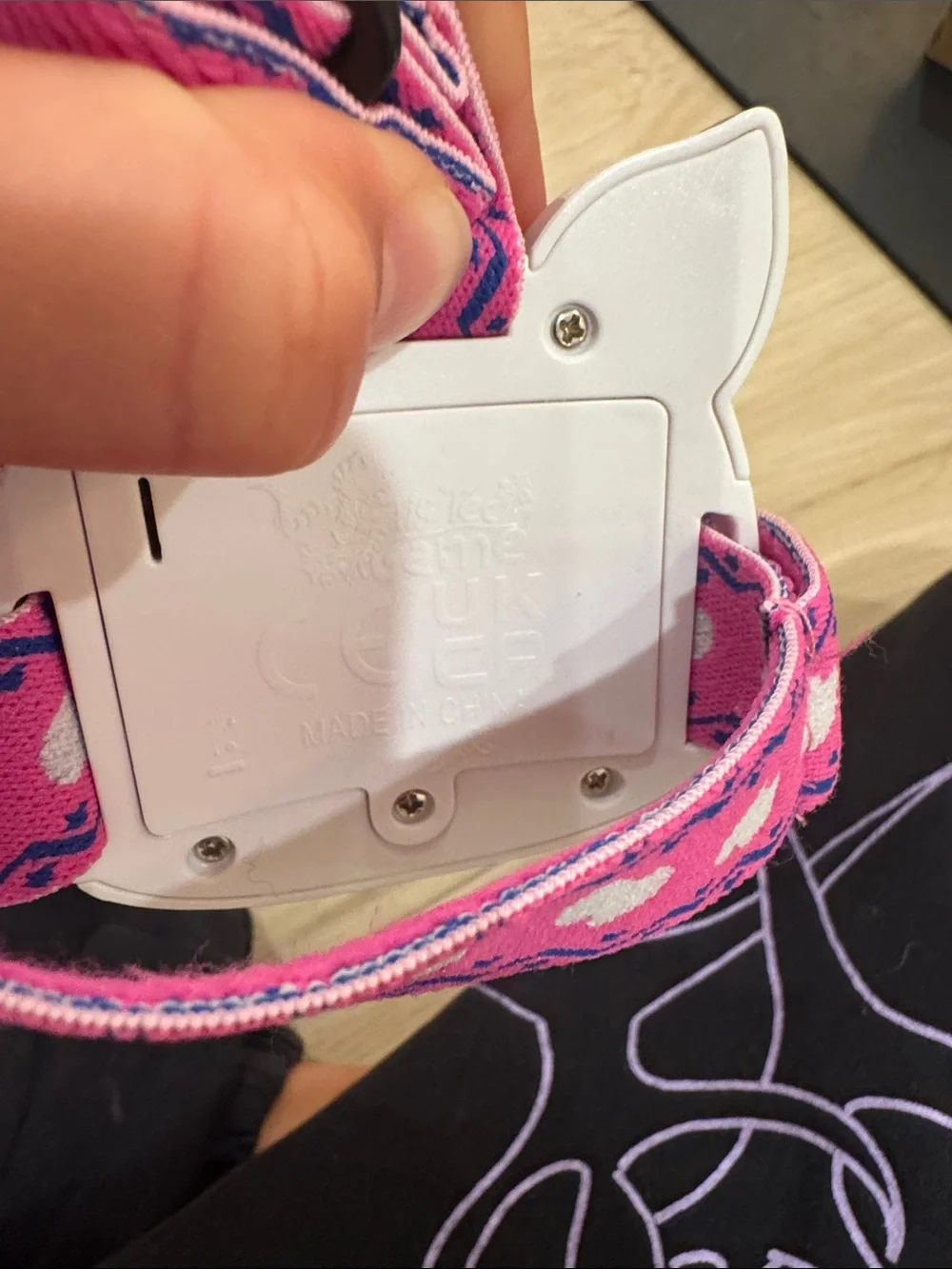 Kids Unicorn LED Headlamp - Pink Adjustable Strap